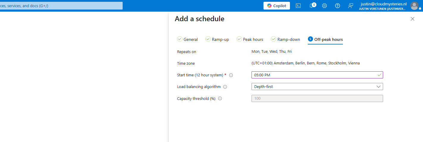 Scaling plans overview in Azure Portal
